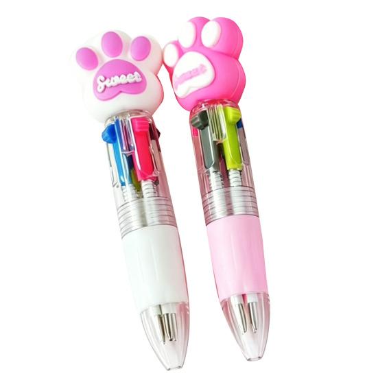 2PCS Ballpoint Pen Portable 4 Colors in One Pen Smooth Writing with Cute Cartoon Doll Top Multicolor Pen for Personal Use A
2PCS Ballpoint Pen Portable 4 Colors in One Pen Smooth Writing with Cute Cartoon Doll Top Multicolor Pen for Personal Use A