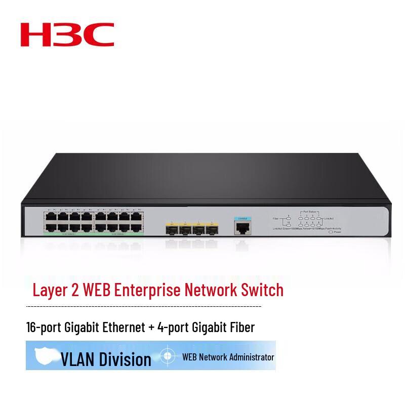 H3C S5016PV5-EI 16-Port Gigabit Managed Ethernet Switch
H3C S5016PV5-EI 16-Port Gigabit Managed Ethernet Switch