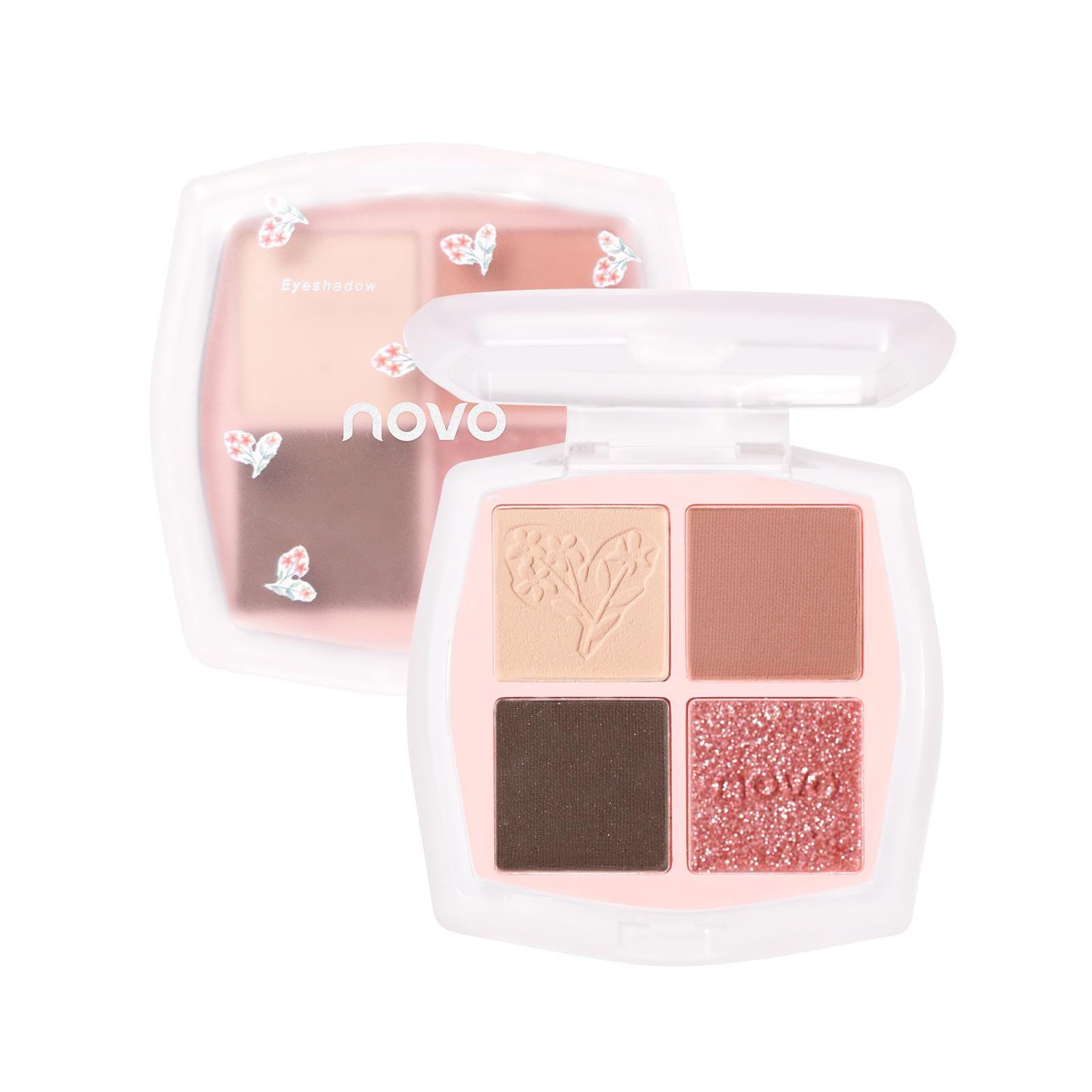 NovoUnow Eyeshadow Palette, 4 Colors, Lightweight, Long-lasting, Matte & Pearl, Natural Makeup, Sweat & Water Resistant, Covers Eyelid Dullness,
NovoUnow Eyeshadow Palette, 4 Colors, Lightweight, Long-lasting, Matte & Pearl, Natural Makeup, Sweat & Water Resistant, Covers Eyelid Dullness,