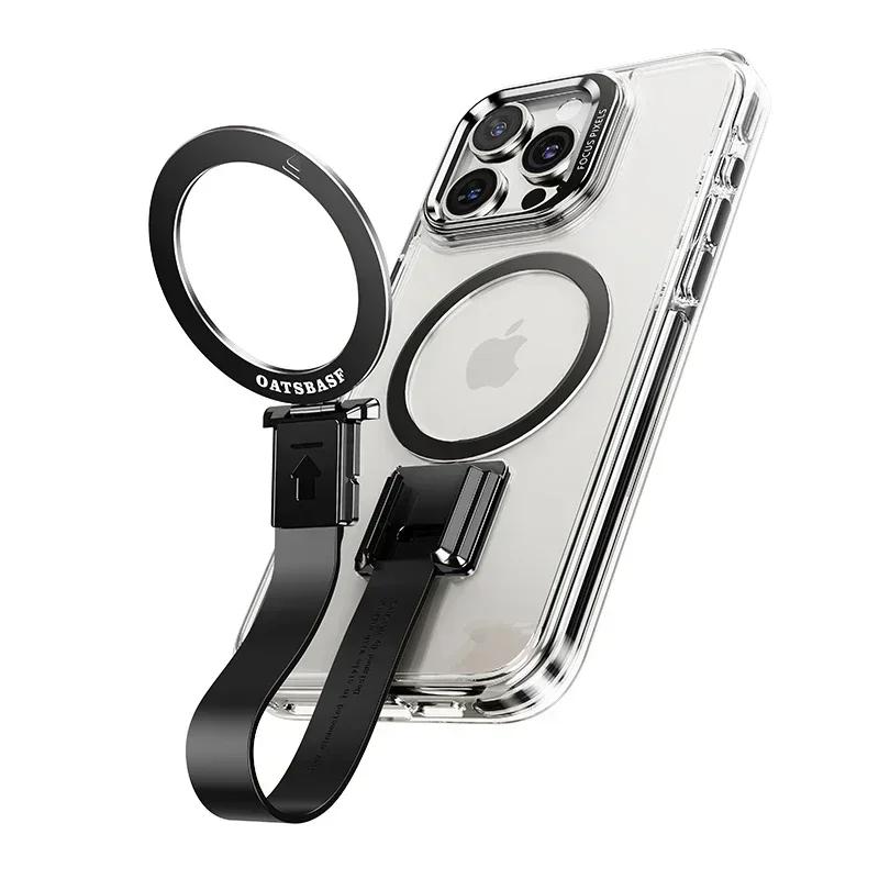 Oatsbasf Transparent Phone Case for iPhone 16 15 Pro/Max/Plus w/Silicone Lanyard Dropproof Cover w/Magnetic 360° Rotatable Stand Case & Strap&For iPhone 15 чёрный
Oatsbasf Transparent Phone Case for iPhone 16 15 Pro/Max/Plus w/Silicone Lanyard Dropproof Cover w/Magnetic 360° Rotatable Stand Case & Strap&For iPhone 15 чёрный