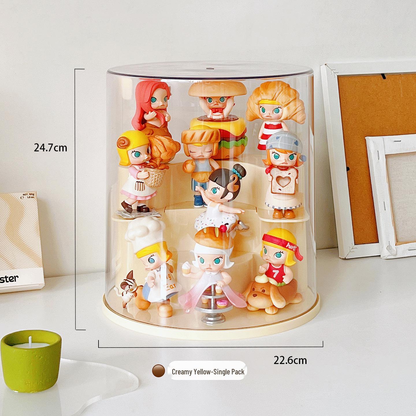 Jasmine Bread Rotating Display Stand for Pop Mart Figures with Lid
Jasmine Bread Rotating Display Stand for Pop Mart Figures with Lid
