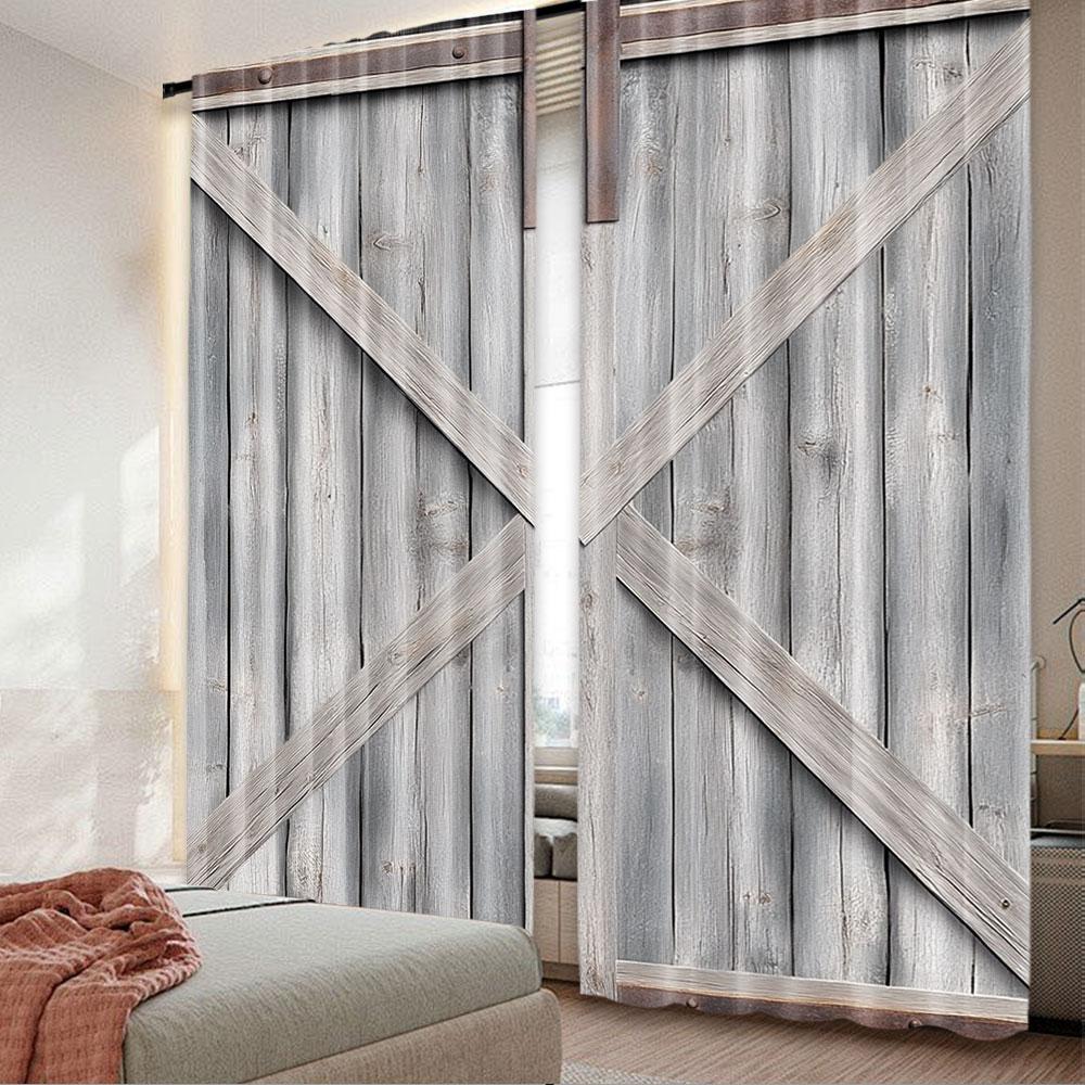 2Pcs Rustic Wooden Barn Door Western Country Theme Curtain Vintage Rural Farm House Window Curtains Modern Simplistic Drapes A 100*130 Rod Pocket 1pcs
2Pcs Rustic Wooden Barn Door Western Country Theme Curtain Vintage Rural Farm House Window Curtains Modern Simplistic Drapes A 100*130 Rod Pocket 1pcs