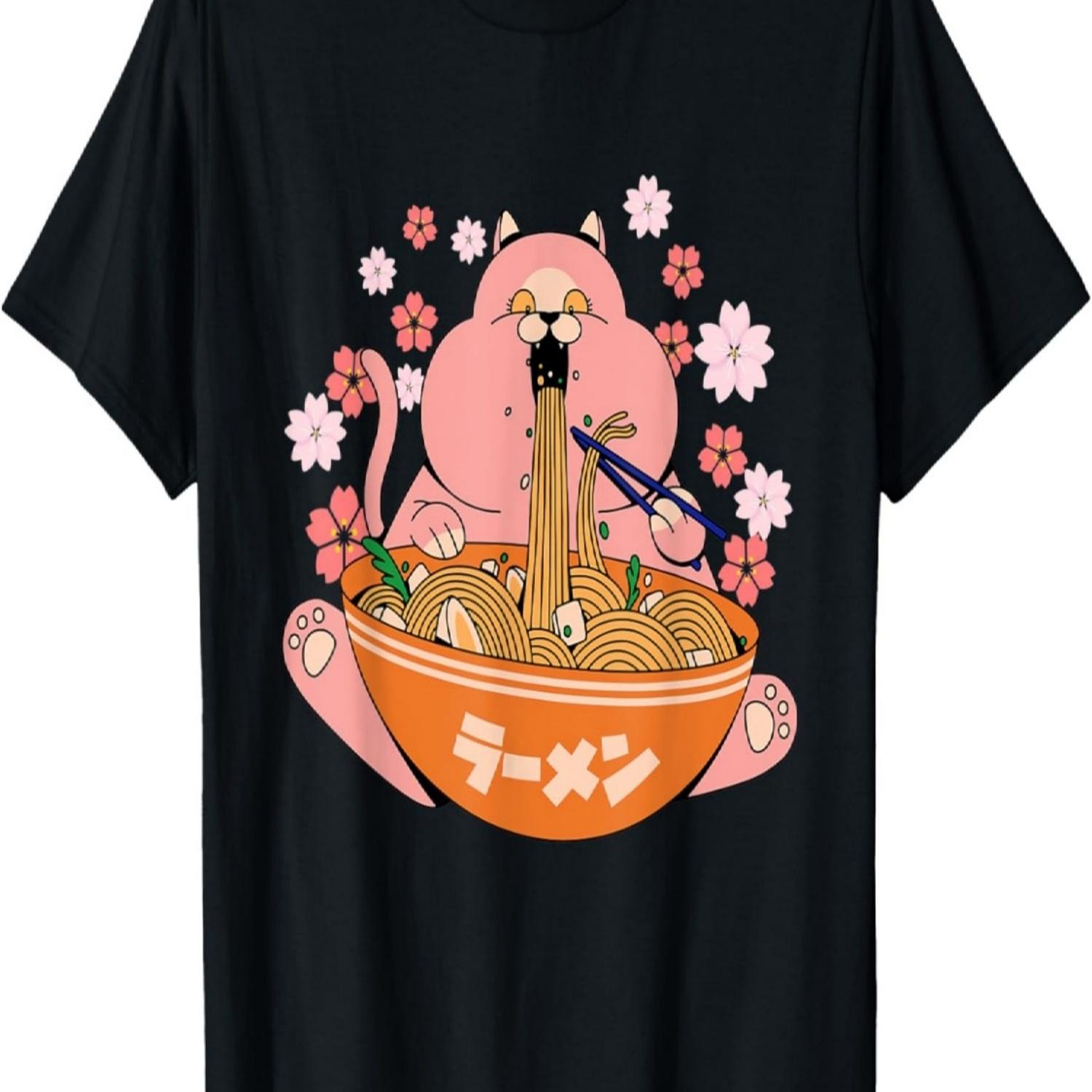 Ramen Cat Bowl Noodles Kawaii Anime Cherry Blossom T-Shirt XXXXXL чорний
Ramen Cat Bowl Noodles Kawaii Anime Cherry Blossom T-Shirt XXXXXL чорний