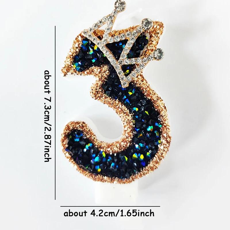 1pc Birthday Number 0-9 Candles Crown Number Candles for Birthday Cakes Large Candle for Wedding Baby Showers Party Decoration
1pc Birthday Number 0-9 Candles Crown Number Candles for Birthday Cakes Large Candle for Wedding Baby Showers Party Decoration