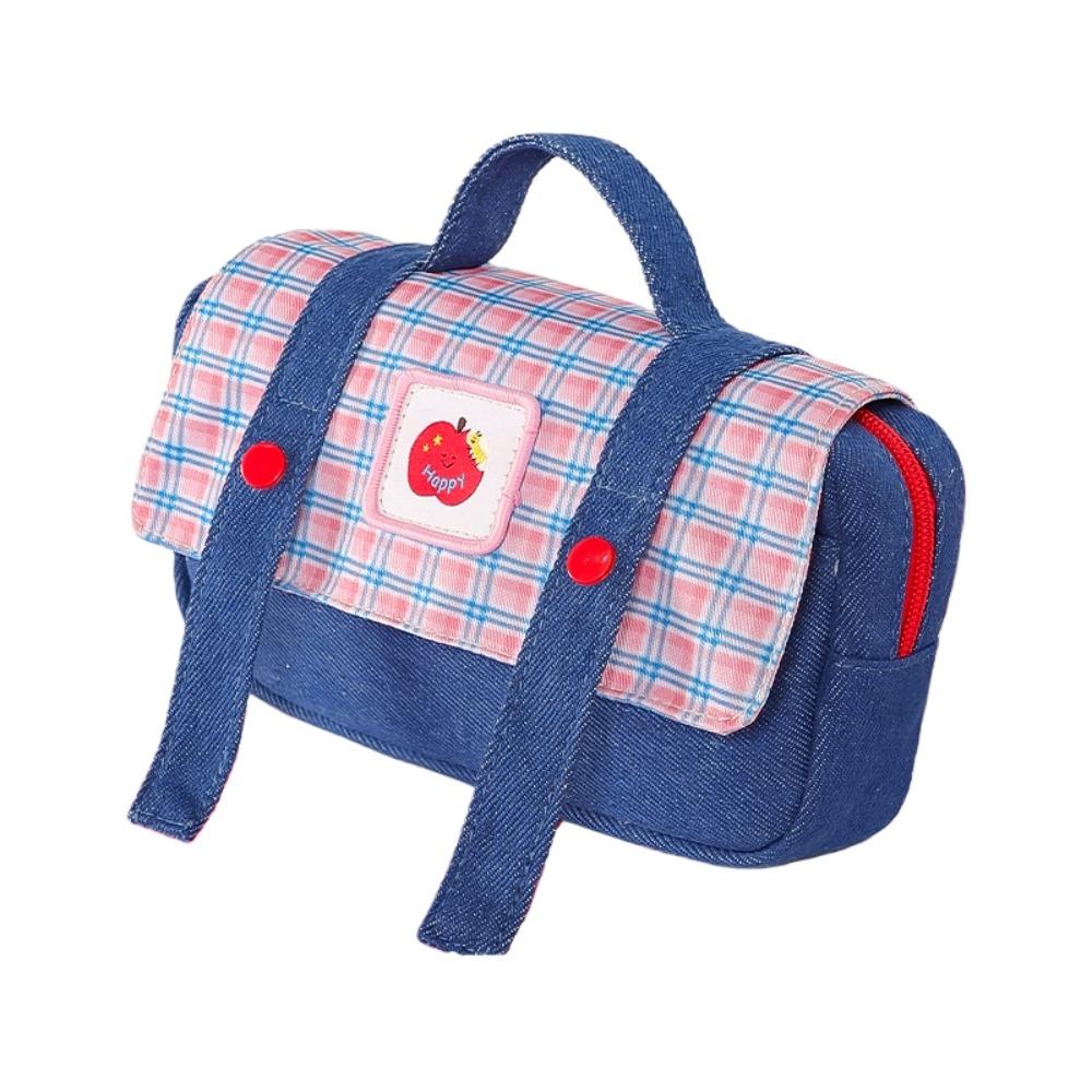 Korean Style Grid Stationery Bag Plaid and Dots Dopamine Pencil Pouch Children Pink Blue 22cm
Korean Style Grid Stationery Bag Plaid and Dots Dopamine Pencil Pouch Children Pink Blue 22cm