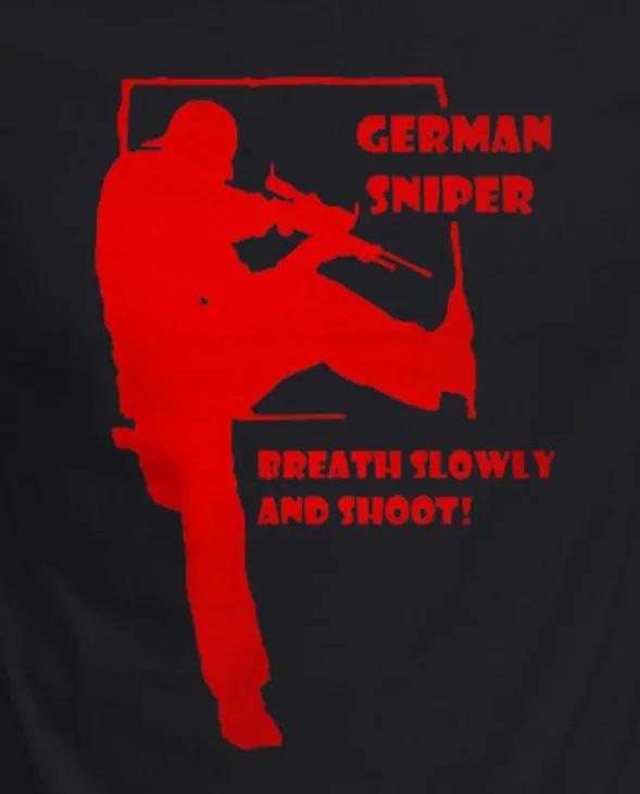 Breath Slowly and Shoot German Sniper TShirt Summer Cotton Short Sleeve ONeck Mens T Shirt New S3XL S
Breath Slowly and Shoot German Sniper TShirt Summer Cotton Short Sleeve ONeck Mens T Shirt New S3XL S