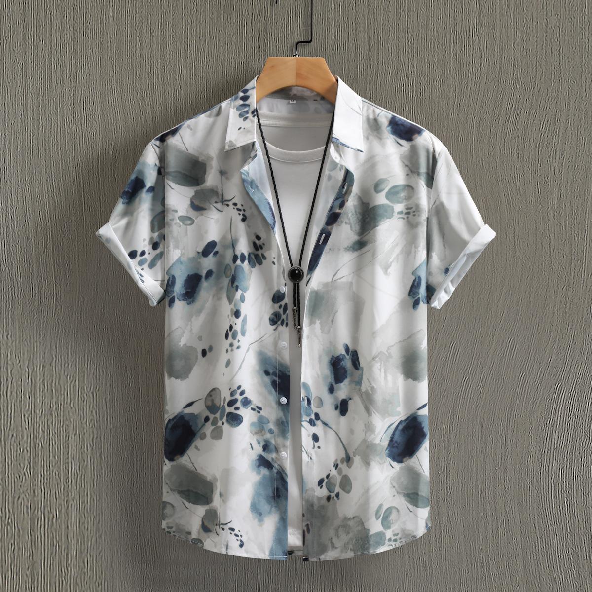 Men s Short-sleeve Shirt Casual Tie-dye Textured Green-gray XXL
Men s Short-sleeve Shirt Casual Tie-dye Textured Green-gray XXL