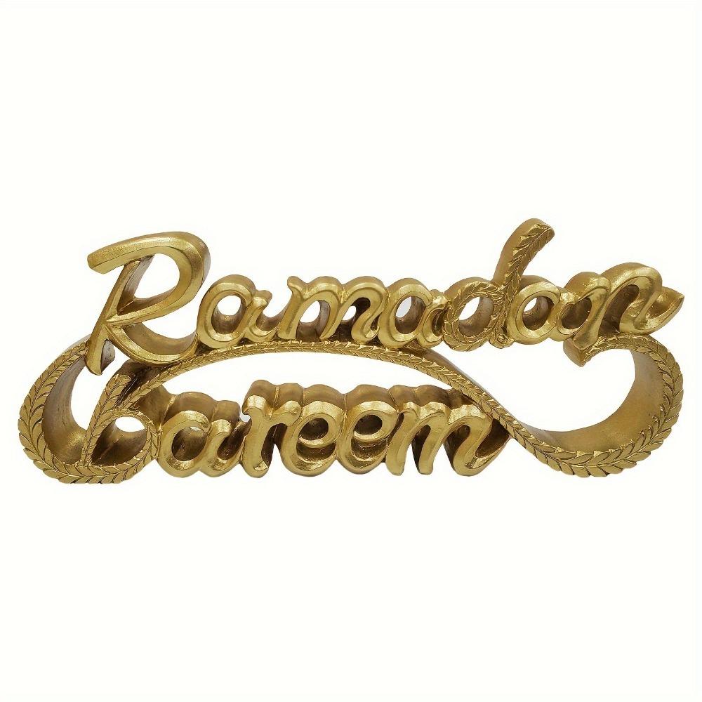Resin Ramadan Letter Ornaments Gold Ramadan Table Ornament Creative Eid Mubarak Decor Table Decor
Resin Ramadan Letter Ornaments Gold Ramadan Table Ornament Creative Eid Mubarak Decor Table Decor