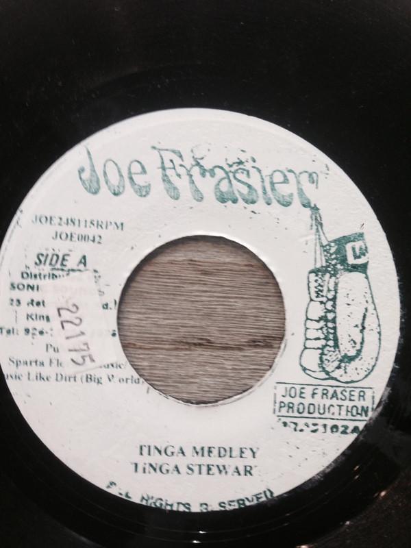 7inch Record TINGA STEWART - Tinga Medley JOE0042 Joe Frasier 2001 Jamaica Reggae, Ska & Dub Used
7inch Record TINGA STEWART - Tinga Medley JOE0042 Joe Frasier 2001 Jamaica Reggae, Ska & Dub Used