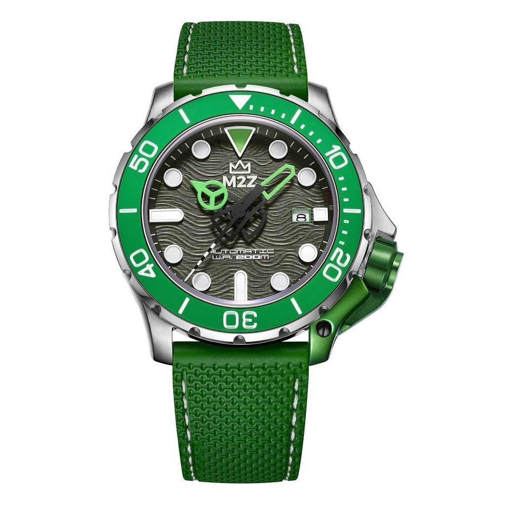 M2Z Diver 200 Сапфировое стекло Зеленый ремешок Серый циферблат Автоматические Дайверские 200-001B 200М Мужские часы серый
M2Z Diver 200 Сапфировое стекло Зеленый ремешок Серый циферблат Автоматические Дайверские 200-001B 200М Мужские часы серый