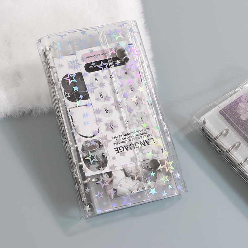 Laser-Ticket Polaroid Photo Album: A6 Six-Hole Loose-Leaf Transparent Cover for Small Cards
Laser-Ticket Polaroid Photo Album: A6 Six-Hole Loose-Leaf Transparent Cover for Small Cards
