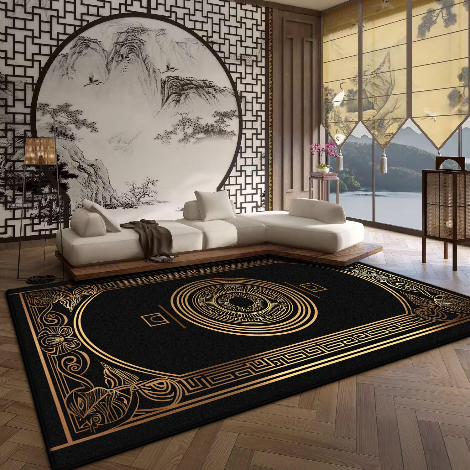 Luxury Black Large Non-slip Carpet Modern Living Room Decoration Washable Area Rug Aesthetic Bath Mat 60x90cm
Luxury Black Large Non-slip Carpet Modern Living Room Decoration Washable Area Rug Aesthetic Bath Mat 60x90cm