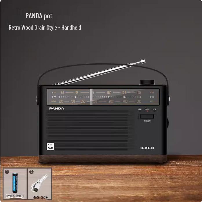 Panda T-51 Retro Full-Band FM Radio with Charging for Seniors 223*52*138mm
Panda T-51 Retro Full-Band FM Radio with Charging for Seniors 223*52*138mm