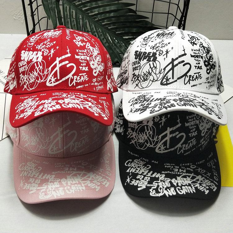 Korean Style Fashion Graffiti Hip hop Red Baseball Cap Girl Harajuku Bend Brim Sports Young Outdoor Personality Baseball Cap Man Adjustable
Korean Style Fashion Graffiti Hip hop Red Baseball Cap Girl Harajuku Bend Brim Sports Young Outdoor Personality Baseball Cap Man Adjustable