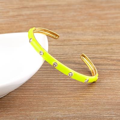 Nidin Fashion Zircon Cuff Bangles Bracelet for Women Cubic Zirconia Gold Plated Dripping Oil Beach Vacation Jewelry Party Gifts 56-58mm жёлтый
Nidin Fashion Zircon Cuff Bangles Bracelet for Women Cubic Zirconia Gold Plated Dripping Oil Beach Vacation Jewelry Party Gifts 56-58mm жёлтый