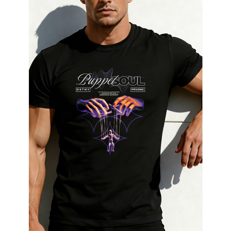 European Size Men s Puppet Soul Graphic T-Shirt - Streetwear Round Neck Tee with Puppet-Themed Design, Medium-Stretch Fabric Suitable for -Casual Wear 4XL чорний
European Size Men s Puppet Soul Graphic T-Shirt - Streetwear Round Neck Tee with Puppet-Themed Design, Medium-Stretch Fabric Suitable for -Casual Wear 4XL чорний