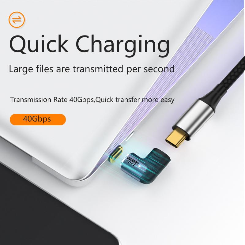 Angled 140W 5A Magnetic USB 4.0 Type-C Male to Female 40Gbps Data OTG Adapter As Shown A
Angled 140W 5A Magnetic USB 4.0 Type-C Male to Female 40Gbps Data OTG Adapter As Shown A