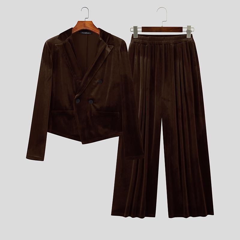 INCERUN Зима Осень Мужской Пиджак из Бархата с Заостренными Лацканами и Длинными Рукавами, Длинные Брюки, Повседневные Наряды, Комплекты из Двух Предметов 4XL
INCERUN Зима Осень Мужской Пиджак из Бархата с Заостренными Лацканами и Длинными Рукавами, Длинные Брюки, Повседневные Наряды, Комплекты из Двух Предметов 4XL