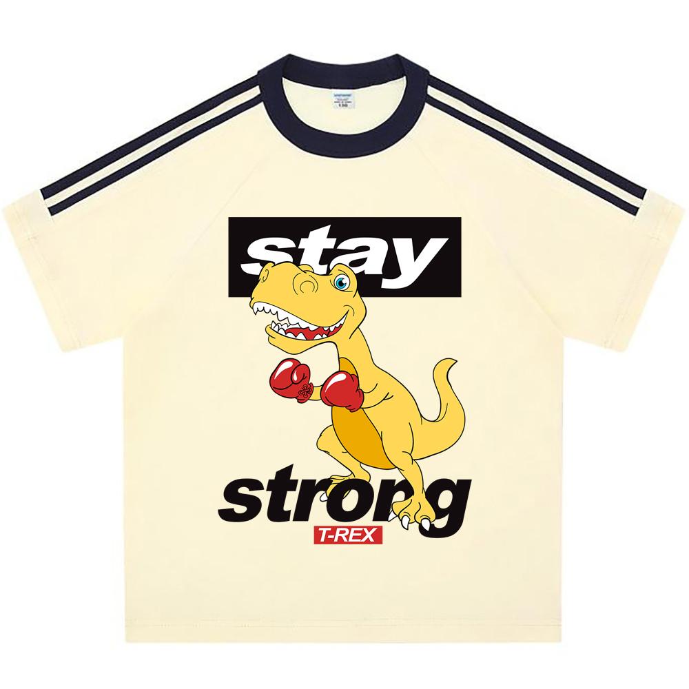 Kids 100% Cotton T-shirts Boys And Girls 200 GSM Cotton Tees cool dinosaur playing boxing Cartoon Print Child Tshirts 150 білий
Kids 100% Cotton T-shirts Boys And Girls 200 GSM Cotton Tees cool dinosaur playing boxing Cartoon Print Child Tshirts 150 білий