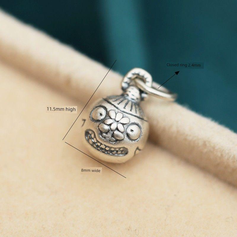 Подвеска «Семья из трех человек», глазурованный браслет, ремешок для переноски, чистое серебро Silver Baby Gold Swallowing Beast