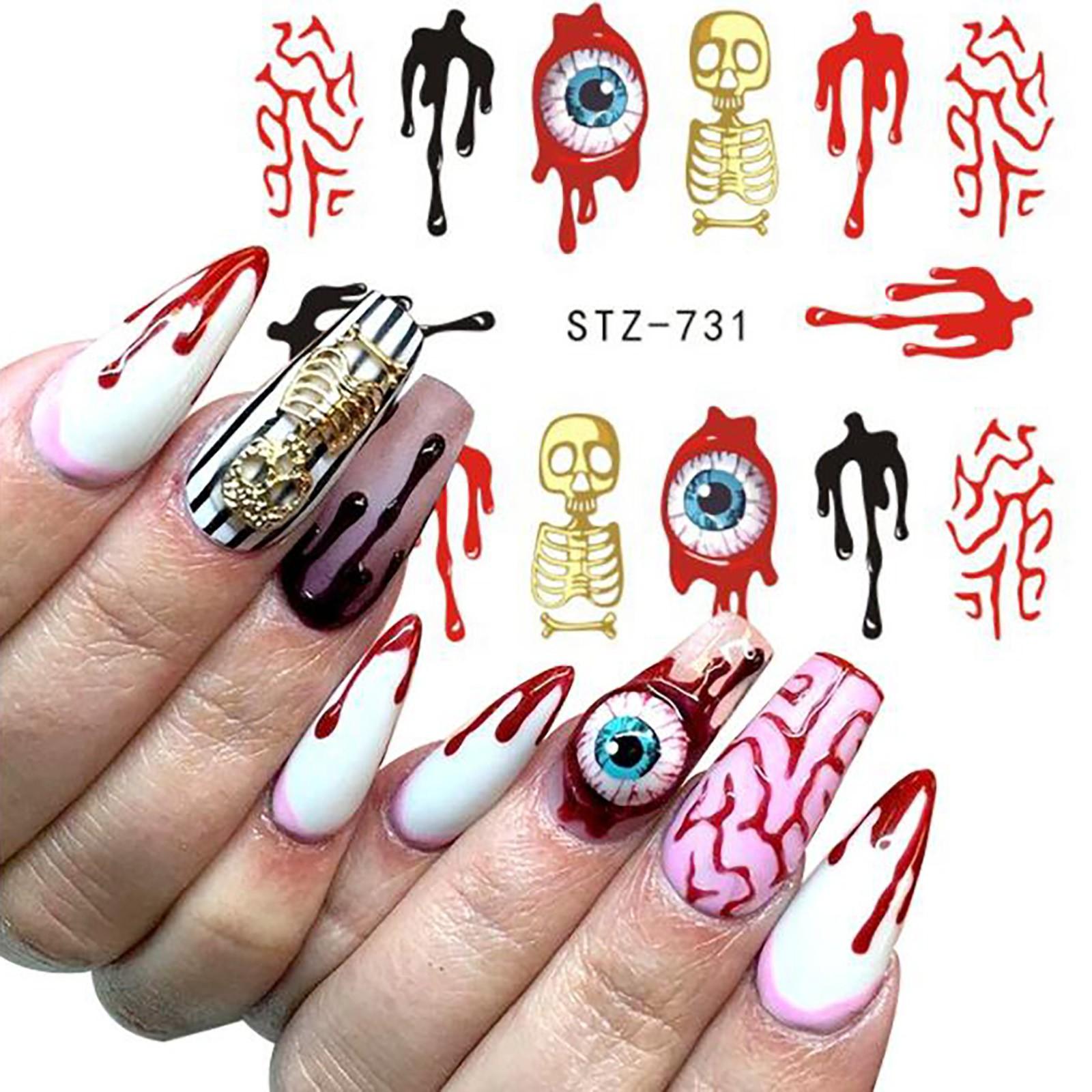 Хэллоуин наклейки для ногтей ужас демоны перенос воды наклейка для ногтей
Хэллоуин наклейки для ногтей ужас демоны перенос воды наклейка для ногтей