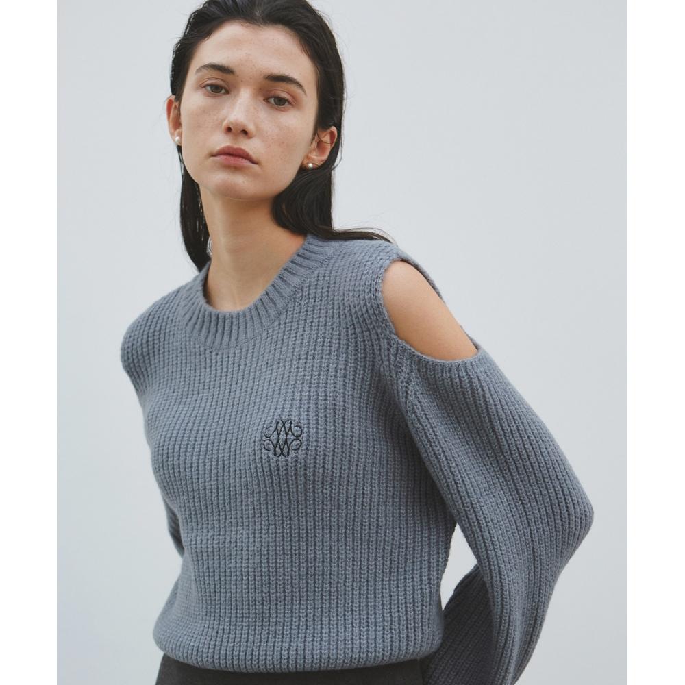 NICKNICOLE NICOLE RIBBED SHOULDER CUT OUT SWEATERGRAY
NICKNICOLE NICOLE RIBBED SHOULDER CUT OUT SWEATERGRAY