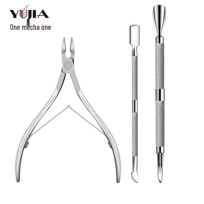 Premium Stainless Steel Cuticle Remover Set: 3-Piece Kit with Scissors, Multifunctional Pusher, and Steel Pusher. Cuticle Pusher Three-Piece Set
Premium Stainless Steel Cuticle Remover Set: 3-Piece Kit with Scissors, Multifunctional Pusher, and Steel Pusher. Cuticle Pusher Three-Piece Set