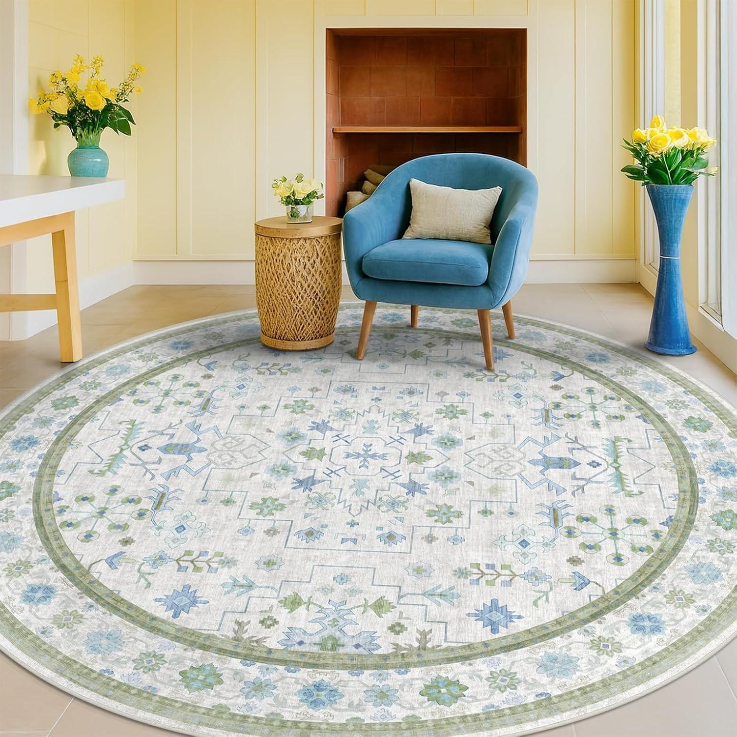 Boho Round Rug – Washable Non-Slip Vintage Circle Carpet for Living Room, Bedroom & Farmhouse Indoor Décor Diameter 60cm
Boho Round Rug – Washable Non-Slip Vintage Circle Carpet for Living Room, Bedroom & Farmhouse Indoor Décor Diameter 60cm