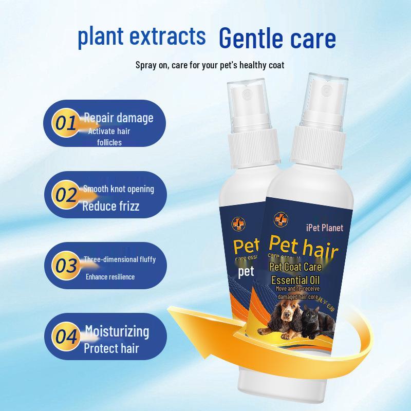Pet Hair Nourishing & Detangling Spray: Essential Oil Conditioner for Soft, Shiny, and Static-Free Fur 100ml/Bottle
Pet Hair Nourishing & Detangling Spray: Essential Oil Conditioner for Soft, Shiny, and Static-Free Fur 100ml/Bottle