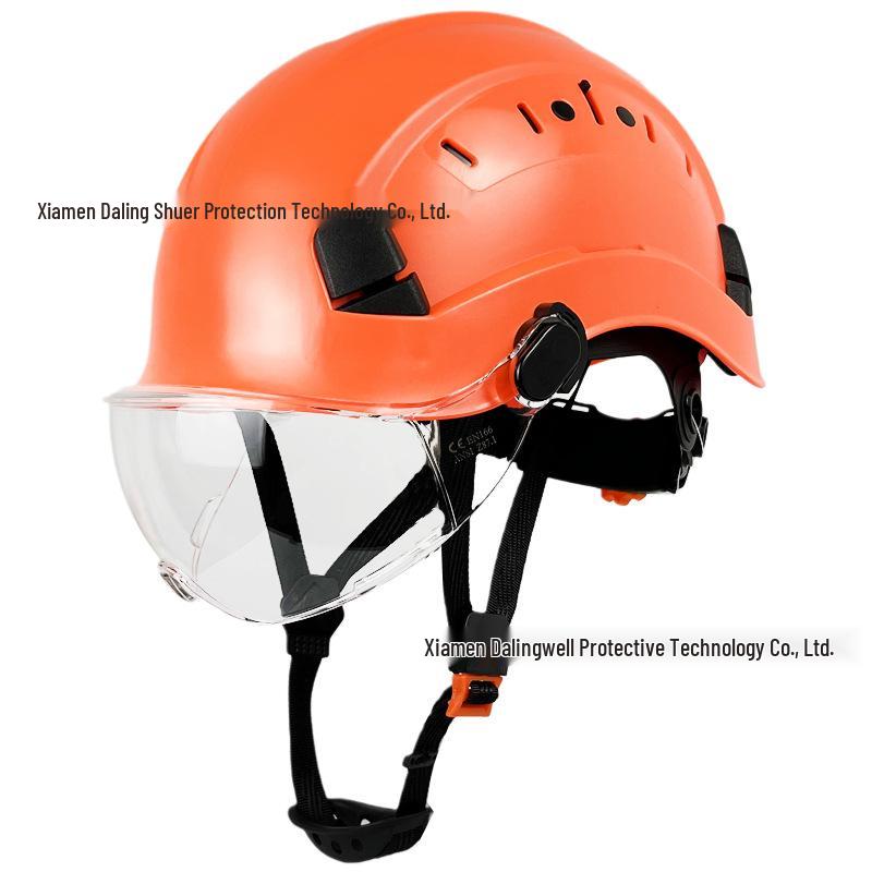 CE Safety Helmet with Visor and Goggles - Anti-Impact ABS Construction Headwear SF06+V
CE Safety Helmet with Visor and Goggles - Anti-Impact ABS Construction Headwear SF06+V