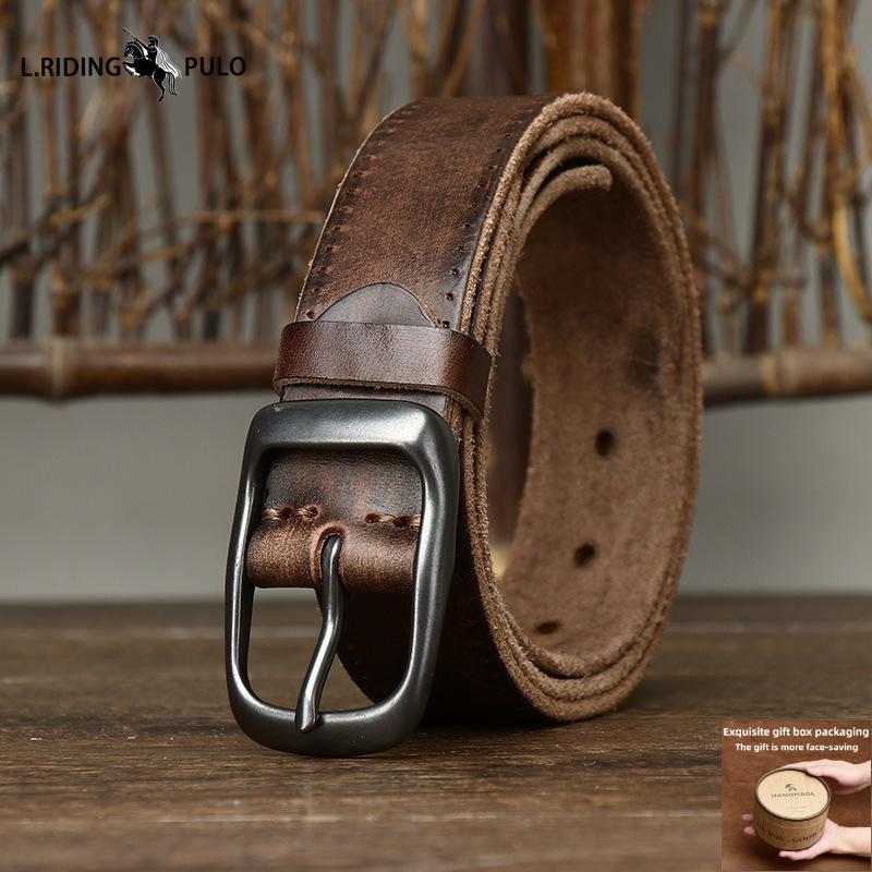 Fashion Retro Distressed Wrinkled Leather Belt for Men and Women Genuine Leather First Layer Cowhide Casual Jeans Belt 100cm чёрный
Fashion Retro Distressed Wrinkled Leather Belt for Men and Women Genuine Leather First Layer Cowhide Casual Jeans Belt 100cm чёрный