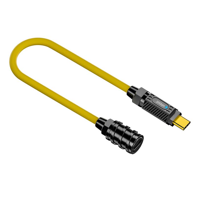 1m 20Gbps Data Transfer 8K 60Hz 140W USB3.2 Type-C Female to Male Cable
1m 20Gbps Data Transfer 8K 60Hz 140W USB3.2 Type-C Female to Male Cable