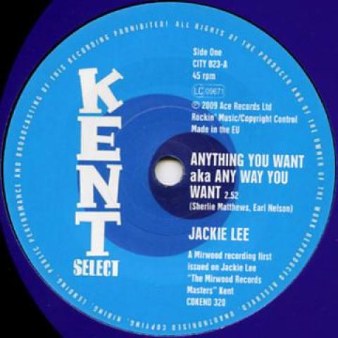 7inch Record JACKIE LEE - Anything You Want aka Any Way You W CITY023 Kent 2011 UK Soul/Funk
7inch Record JACKIE LEE - Anything You Want aka Any Way You W CITY023 Kent 2011 UK Soul/Funk