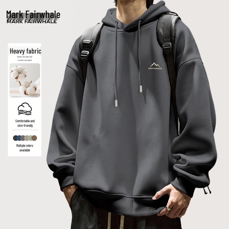 Mark Fairwhale Men s Loose Fit Letter Print Hooded Sweatshirt M
Mark Fairwhale Men s Loose Fit Letter Print Hooded Sweatshirt M