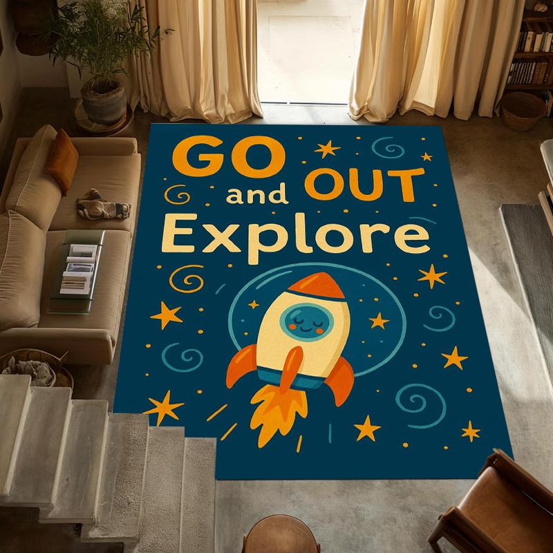 Carpet Mat Rug Home Decoration Space Theme Rocket Planet Star Galaxy Pattern Colorful Kids Bedroom Playroom Floor Mat 40x60cm
Carpet Mat Rug Home Decoration Space Theme Rocket Planet Star Galaxy Pattern Colorful Kids Bedroom Playroom Floor Mat 40x60cm