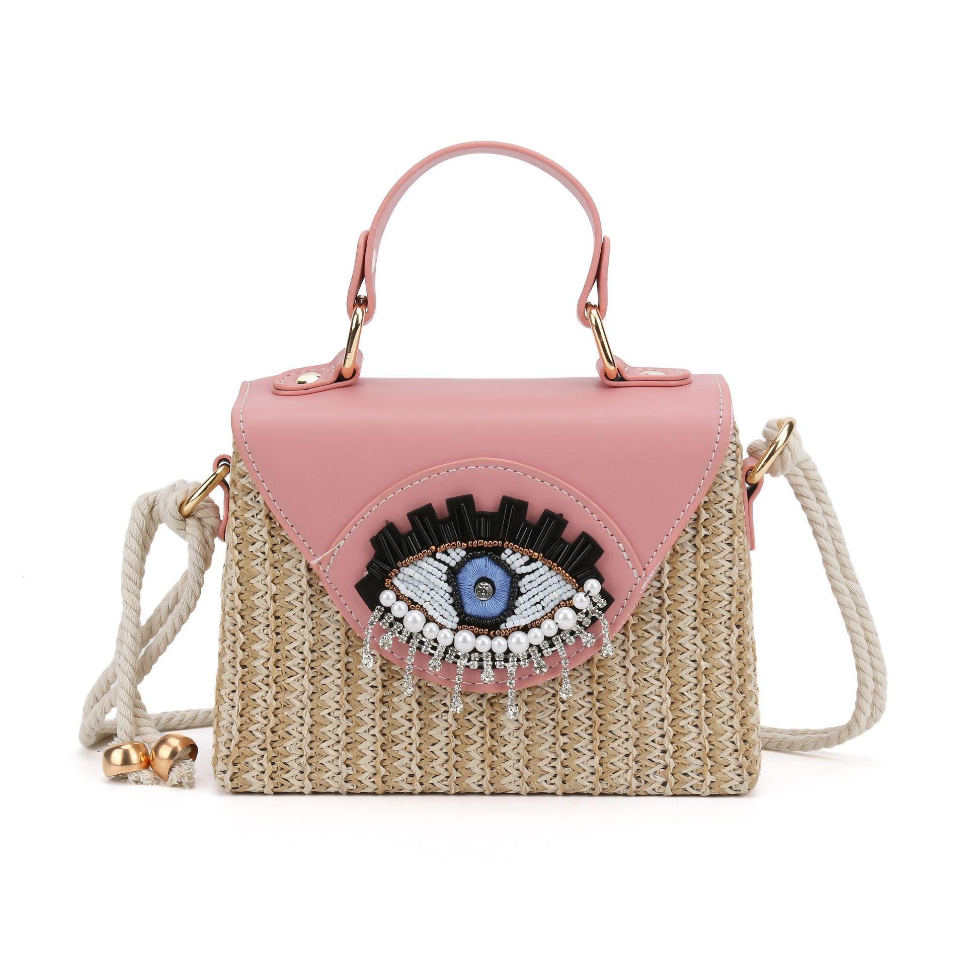 Funny Big Eyes Straw Bag Rhinestone Women Handbag Designer Bag Travel Box Beach Bags for Women Summer Shoulder Crossbody Bags 19x8x14cm
Funny Big Eyes Straw Bag Rhinestone Women Handbag Designer Bag Travel Box Beach Bags for Women Summer Shoulder Crossbody Bags 19x8x14cm