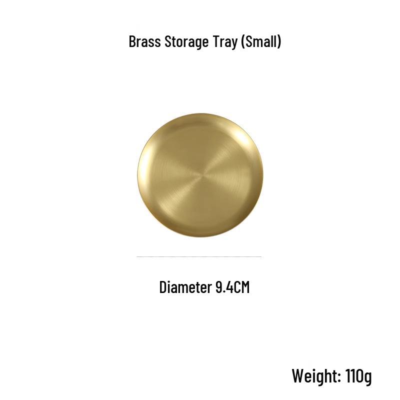 Nordic Brass Round Jewelry Dish & Organizer Tray Coaster
Nordic Brass Round Jewelry Dish & Organizer Tray Coaster