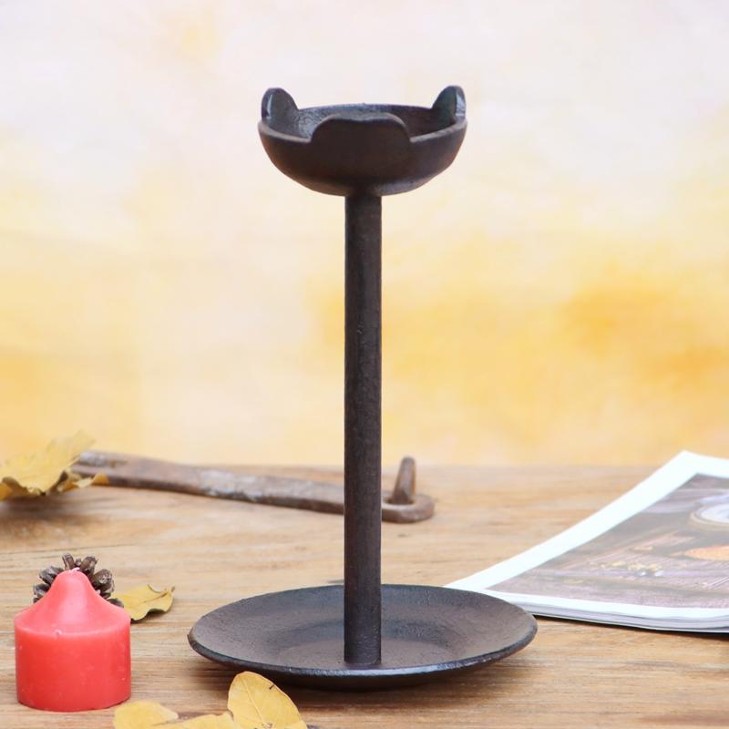 Vintage Cast Iron Candlestick Chinese Zen Tea Ceremony Lamp Tea Room B&B Ornaments Wabi-sabi Style Floor Lamp Decorative Items
Vintage Cast Iron Candlestick Chinese Zen Tea Ceremony Lamp Tea Room B&B Ornaments Wabi-sabi Style Floor Lamp Decorative Items