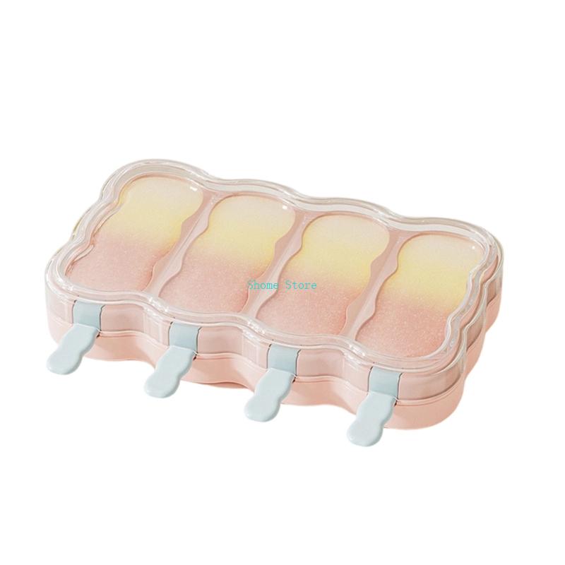Plastic Popsicles Molds With Detachable 4 Compartments Ice Lolly Maker Ice Cream Making Moulds Kitchen Tool M68E розовый
Plastic Popsicles Molds With Detachable 4 Compartments Ice Lolly Maker Ice Cream Making Moulds Kitchen Tool M68E розовый