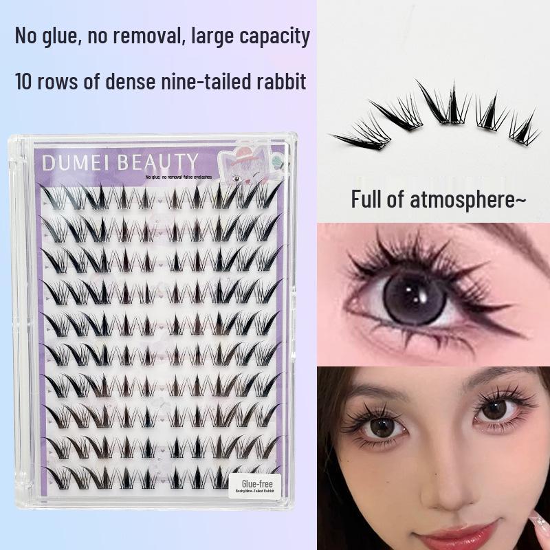 10 Rows Nine-Tailed Rabbit No-Glue Beginner-Friendly Quick-Apply Natural False Eyelashes
10 Rows Nine-Tailed Rabbit No-Glue Beginner-Friendly Quick-Apply Natural False Eyelashes
