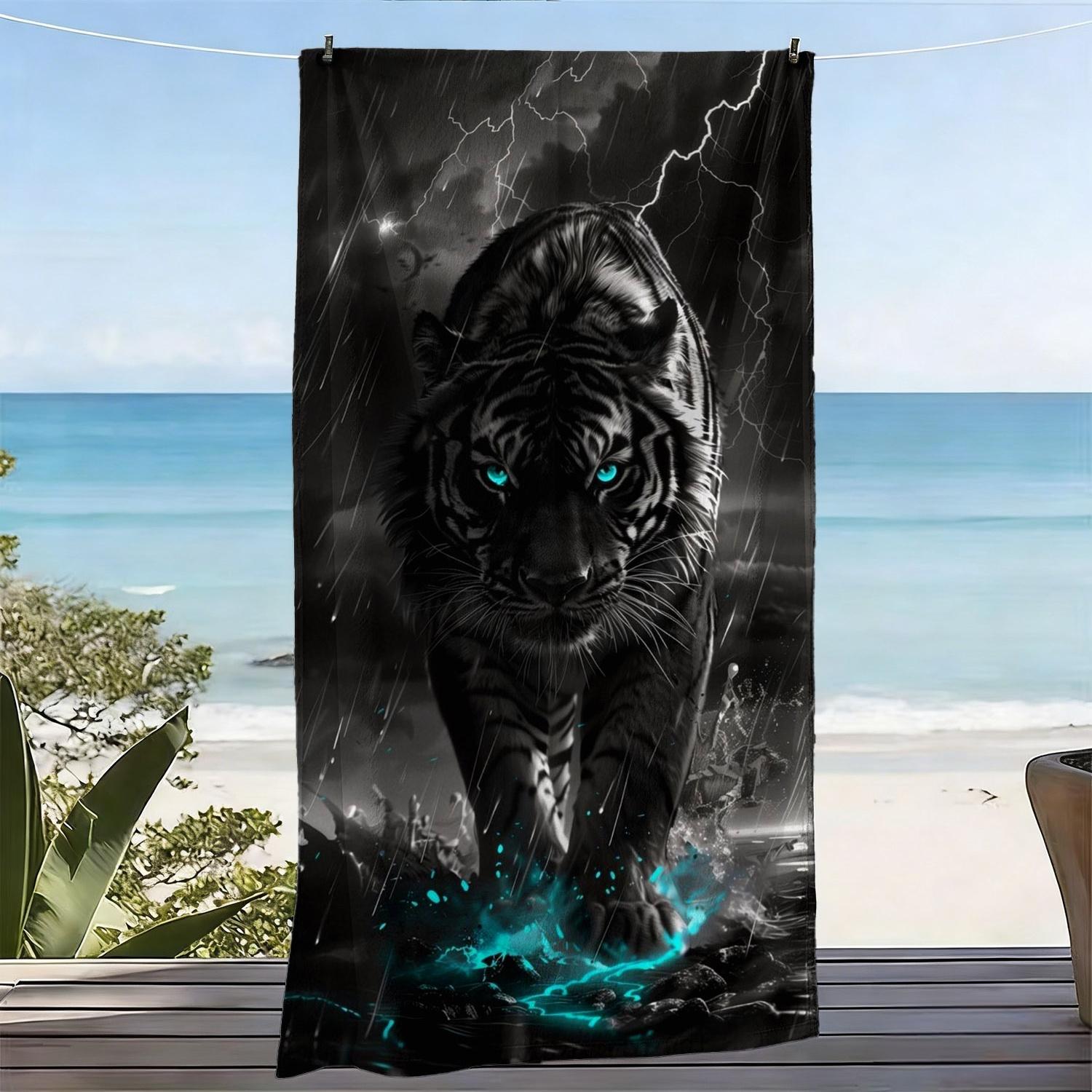 Black Panther Lightning Print Beach Towel Polyester Soft Quick Dry Large Bath Towel Summer Swimming Pool Surfing Blanket W40*H60(CM)
Black Panther Lightning Print Beach Towel Polyester Soft Quick Dry Large Bath Towel Summer Swimming Pool Surfing Blanket W40*H60(CM)