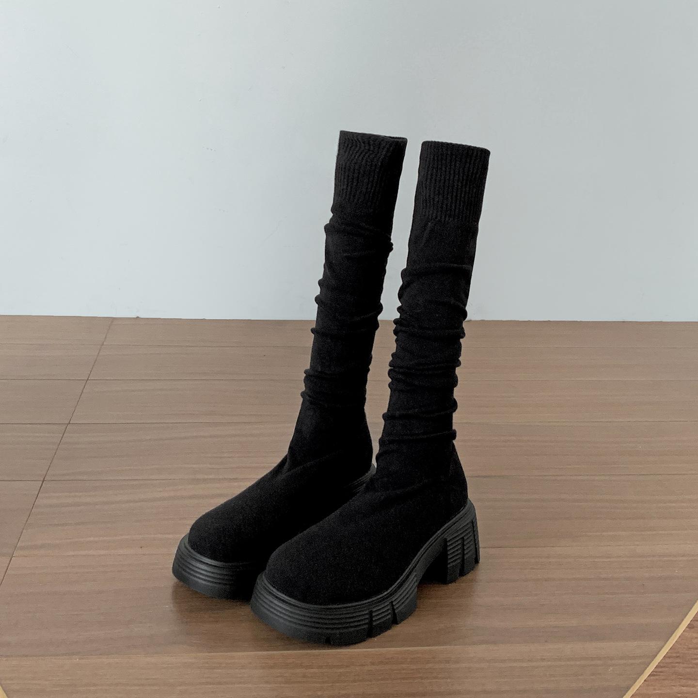 Queen Fan retro thick-soled thick-heeled boots children s boots 2025 new autumn knee-thin elastic socks boots 40
Queen Fan retro thick-soled thick-heeled boots children s boots 2025 new autumn knee-thin elastic socks boots 40