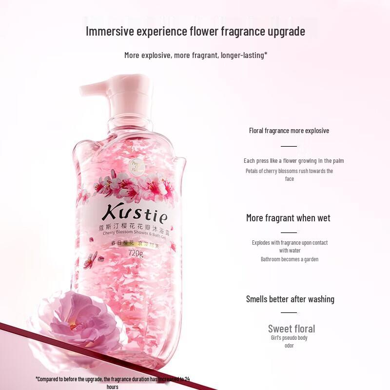 Kustie Cherry Blossom Shower Gel
Kustie Cherry Blossom Shower Gel