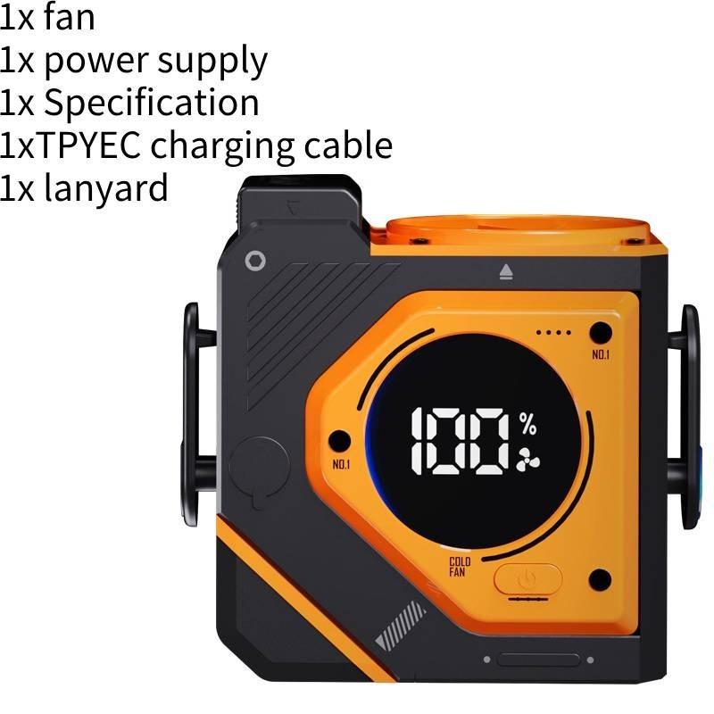 Powerful Portable Waist Fan With Rechargeable Battery And Flashlight Function 5000mAh помаранчевий
Powerful Portable Waist Fan With Rechargeable Battery And Flashlight Function 5000mAh помаранчевий