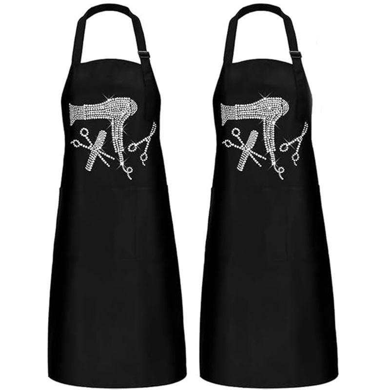 Haircut Sticker Drill Neck Apron European And American Fashion Printing Apron Waist Haircut Hair Salon Work Apron 1PCS
Haircut Sticker Drill Neck Apron European And American Fashion Printing Apron Waist Haircut Hair Salon Work Apron 1PCS