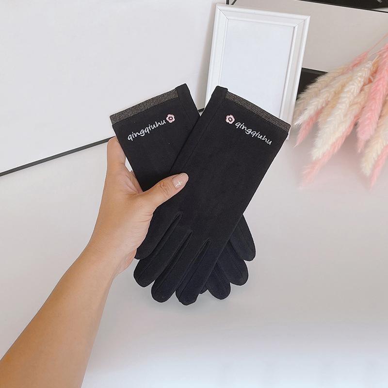 Женские перчатки, осенние и зимние однослойные тонкие перчатки для вождения с сенсорным экраном, теплые велосипедные перчатки 
Женские перчатки, осенние и зимние однослойные тонкие перчатки для вождения с сенсорным экраном, теплые велосипедные перчатки
