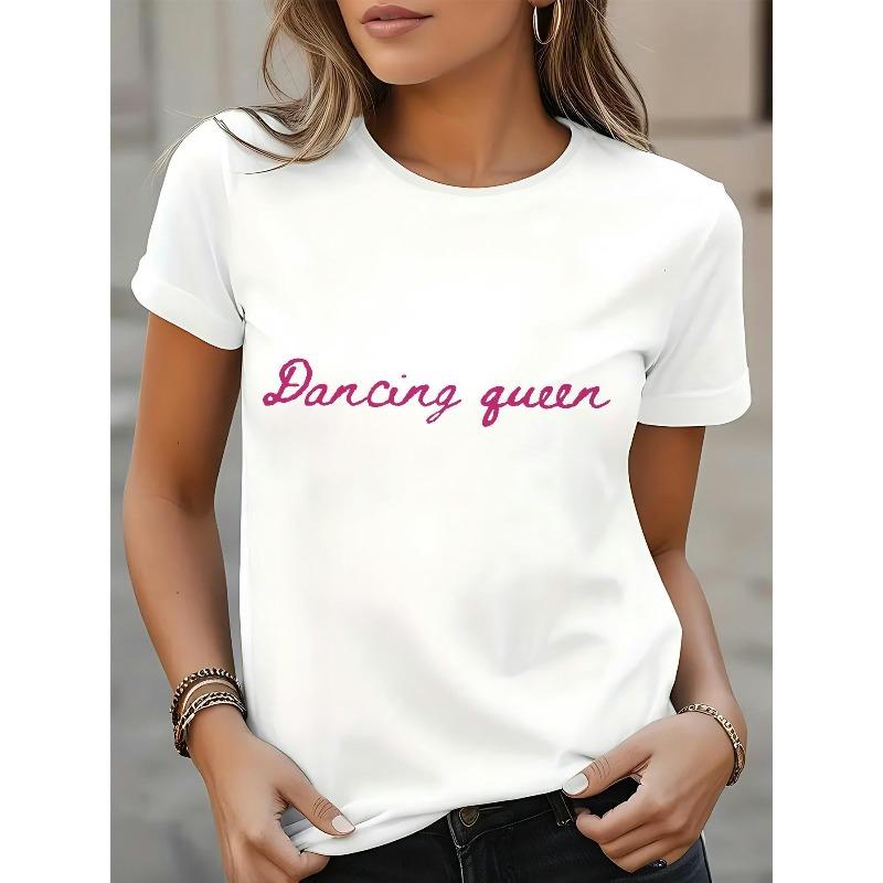 Women s Black Dancing Queen Graphic T-Shirt - Short Sleeve Round Neck Casual Everyday Tee, Machine Washable Spring Summer Fall Top for Dance Practice S белый
Women s Black Dancing Queen Graphic T-Shirt - Short Sleeve Round Neck Casual Everyday Tee, Machine Washable Spring Summer Fall Top for Dance Practice S белый