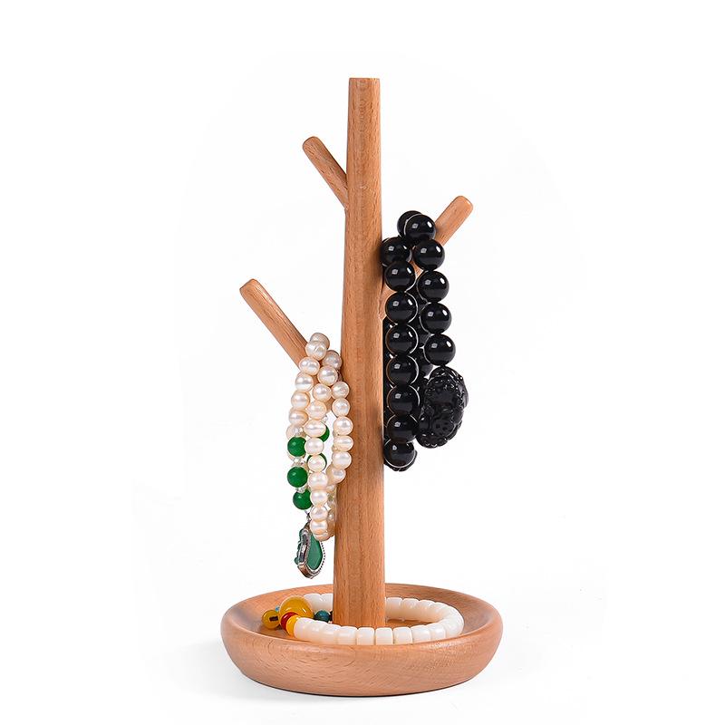 Solid Wood Jewelry Stand - Bracelet, Watch, Earrings, Rings Holder 10cm Wide x 23cm Tall, Base Diameter: 12cm
Solid Wood Jewelry Stand - Bracelet, Watch, Earrings, Rings Holder 10cm Wide x 23cm Tall, Base Diameter: 12cm