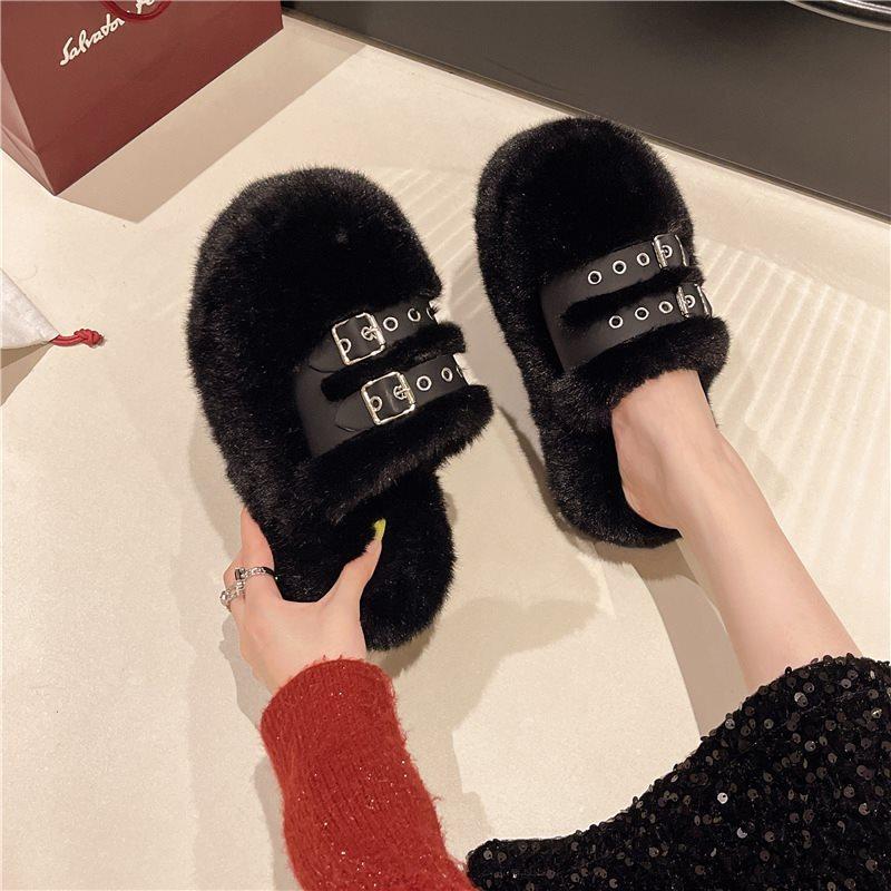 Fashion cotton drag belt buckle, autumn and winter 2025 niche new bag head feeling fluffy slippers women s outer wear increases 40 чорний
Fashion cotton drag belt buckle, autumn and winter 2025 niche new bag head feeling fluffy slippers women s outer wear increases 40 чорний