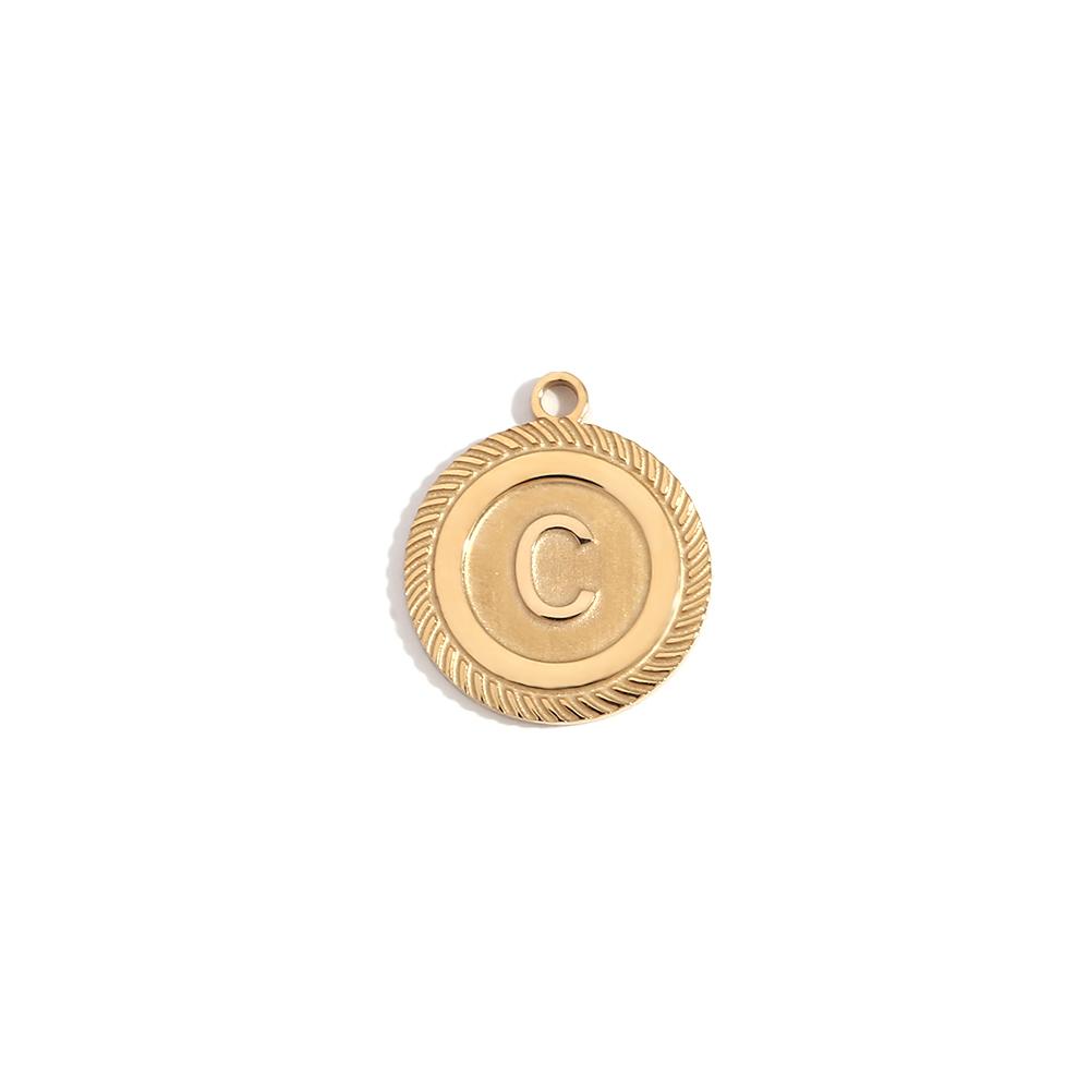 MamacitaSlay 316L Stainless Steel Initial Letter Round Pendant 18K Gold Plated Waterproof Jewelry For DIY Necklace Bracelet
MamacitaSlay 316L Stainless Steel Initial Letter Round Pendant 18K Gold Plated Waterproof Jewelry For DIY Necklace Bracelet